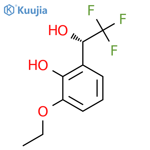 2-ethoxy-6-(1S)-2,2,2-trifluoro-1-hydroxyethylphenol structure