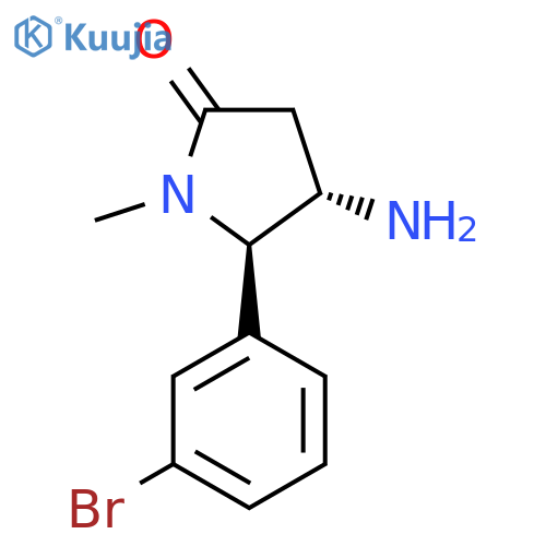 4-amino-5-(3-bromophenyl)-1-methylpyrrolidin-2-one structure