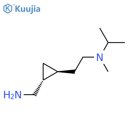 rac-(1R,2S)-2-{2-methyl(propan-2-yl)aminoethyl}cyclopropylmethanamine structure