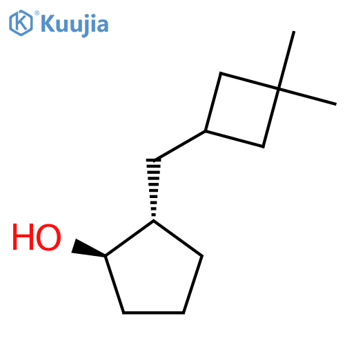 rac-(1R,2S)-2-(3,3-dimethylcyclobutyl)methylcyclopentan-1-ol structure