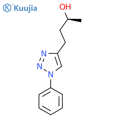 (2S)-4-(1-phenyl-1H-1,2,3-triazol-4-yl)butan-2-ol structure