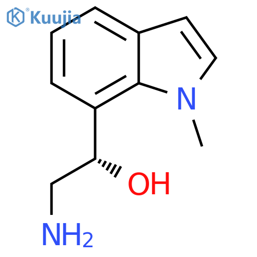 (1S)-2-amino-1-(1-methyl-1H-indol-7-yl)ethan-1-ol structure