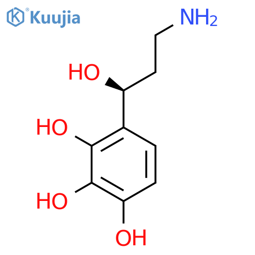 4-(1S)-3-amino-1-hydroxypropylbenzene-1,2,3-triol structure