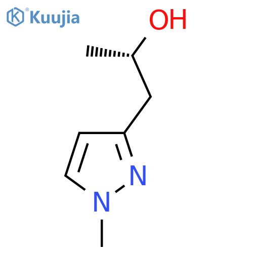 (2S)-1-(1-methyl-1H-pyrazol-3-yl)propan-2-ol structure