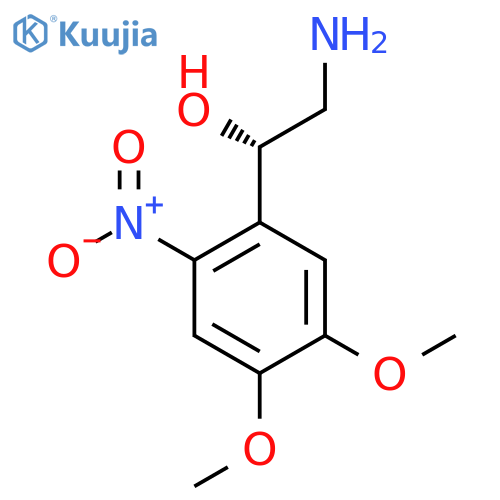 (1S)-2-amino-1-(4,5-dimethoxy-2-nitrophenyl)ethan-1-ol structure