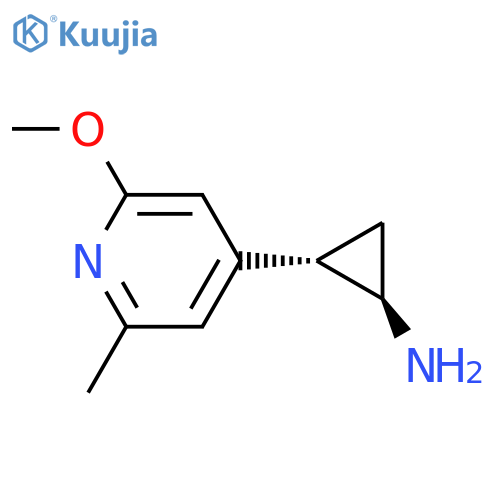 rac-(1R,2S)-2-(2-methoxy-6-methylpyridin-4-yl)cyclopropan-1-amine structure