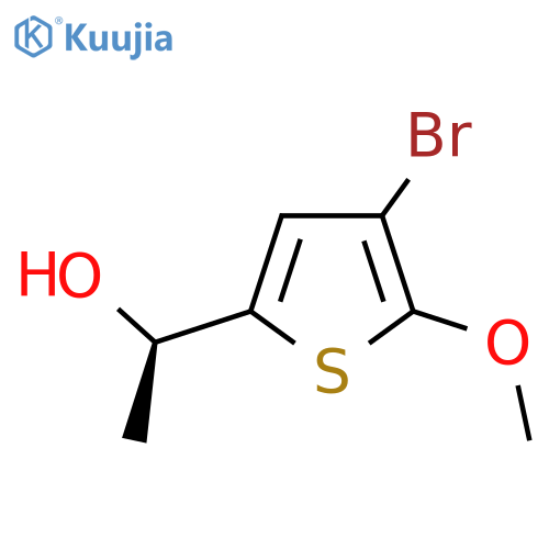 (1R)-1-(4-bromo-5-methoxythiophen-2-yl)ethan-1-ol structure