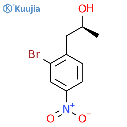 (2S)-1-(2-bromo-4-nitrophenyl)propan-2-ol structure