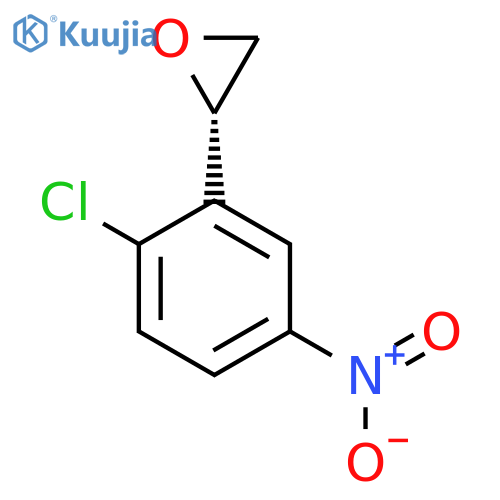 (2S)-2-(2-chloro-5-nitrophenyl)oxirane structure