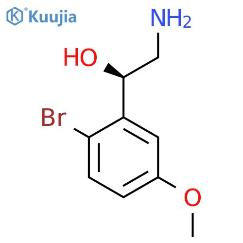 (1R)-2-amino-1-(2-bromo-5-methoxyphenyl)ethan-1-ol structure