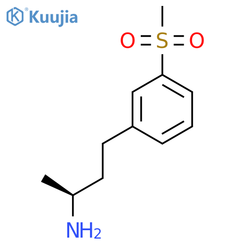 (2S)-4-(3-methanesulfonylphenyl)butan-2-amine structure