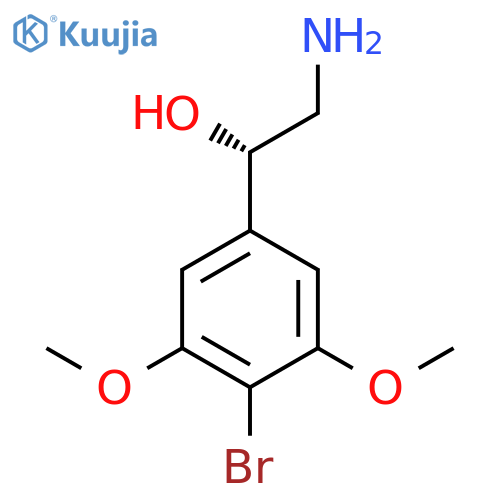 (1S)-2-amino-1-(4-bromo-3,5-dimethoxyphenyl)ethan-1-ol structure