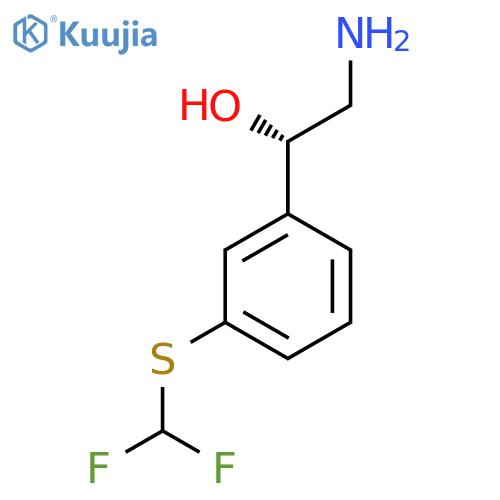 (1S)-2-amino-1-{3-(difluoromethyl)sulfanylphenyl}ethan-1-ol structure
