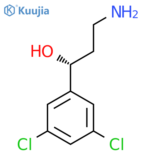 (1R)-3-amino-1-(3,5-dichlorophenyl)propan-1-ol structure