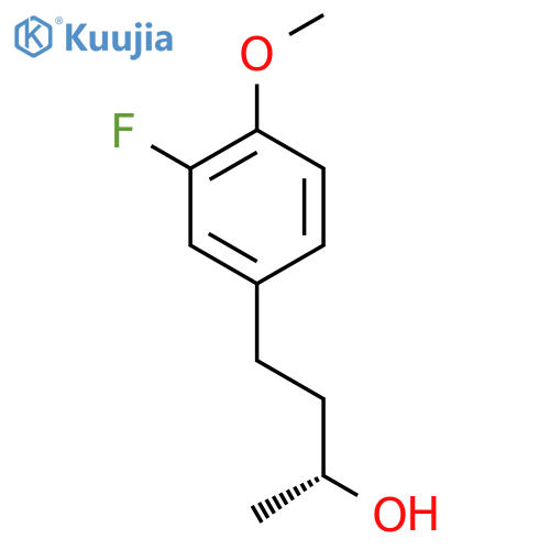 (2R)-4-(3-fluoro-4-methoxyphenyl)butan-2-ol structure
