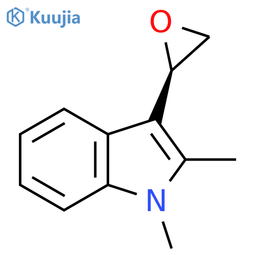 1,2-dimethyl-3-(2R)-oxiran-2-yl-1H-indole structure