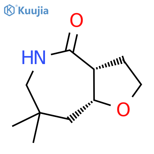 (3Ar,8aR)-7,7-dimethyl-3,3a,5,6,8,8a-hexahydro-2H-furo[3,2-c]azepin-4-one structure