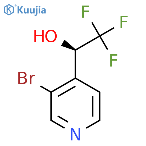 (1R)-1-(3-bromopyridin-4-yl)-2,2,2-trifluoroethan-1-ol structure