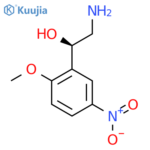 (1R)-2-amino-1-(2-methoxy-5-nitrophenyl)ethan-1-ol structure