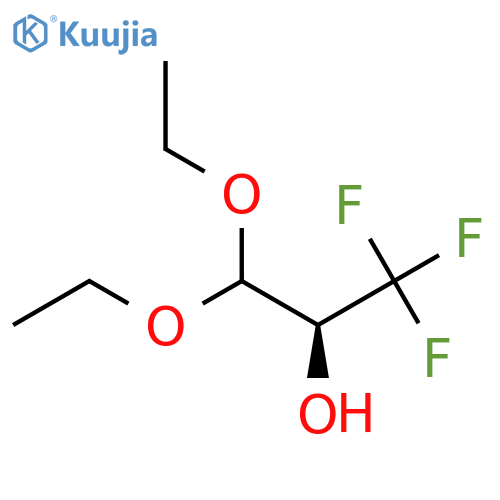 (2S)-3,3-diethoxy-1,1,1-trifluoropropan-2-ol structure