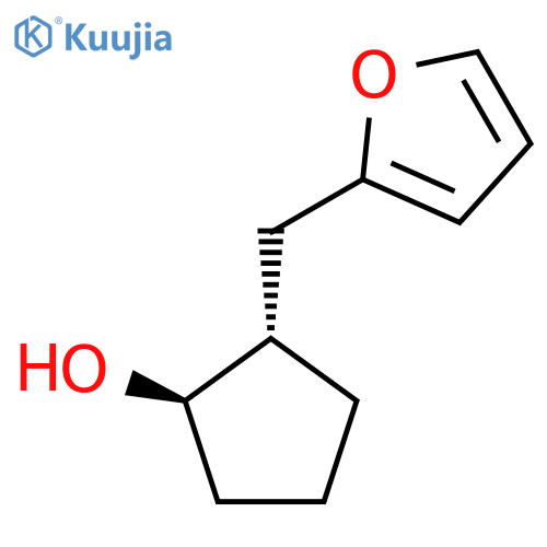 rac-(1R,2S)-2-(furan-2-yl)methylcyclopentan-1-ol structure