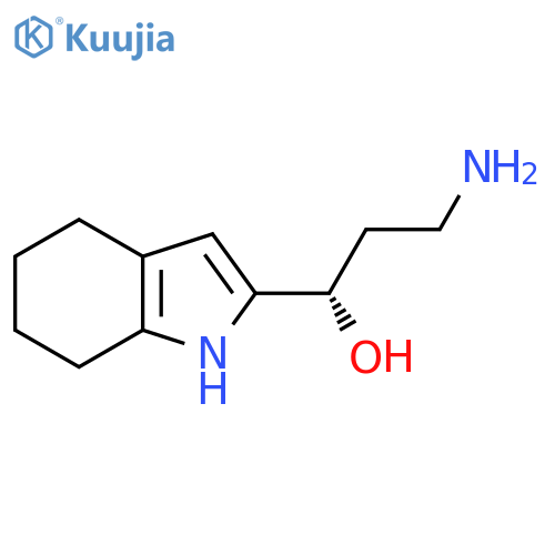 (1S)-3-amino-1-(4,5,6,7-tetrahydro-1H-indol-2-yl)propan-1-ol structure