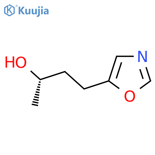 (2S)-4-(1,3-oxazol-5-yl)butan-2-ol structure