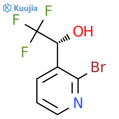 (1R)-1-(2-bromopyridin-3-yl)-2,2,2-trifluoroethan-1-ol structure