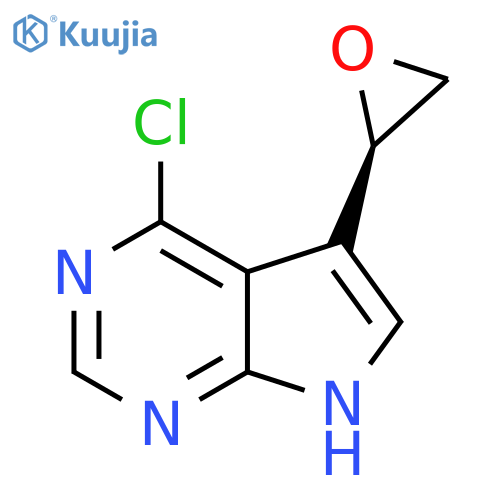 4-chloro-5-(2R)-oxiran-2-yl-7H-pyrrolo2,3-dpyrimidine structure