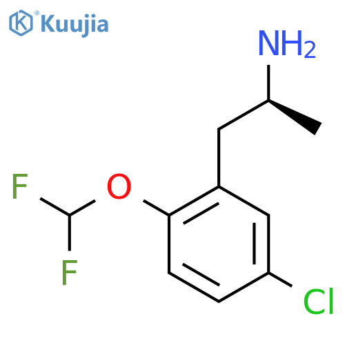 (2S)-1-5-chloro-2-(difluoromethoxy)phenylpropan-2-amine structure