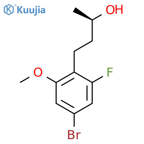 (2R)-4-(4-bromo-2-fluoro-6-methoxyphenyl)butan-2-ol structure