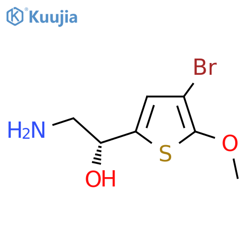 (1R)-2-amino-1-(4-bromo-5-methoxythiophen-2-yl)ethan-1-ol structure