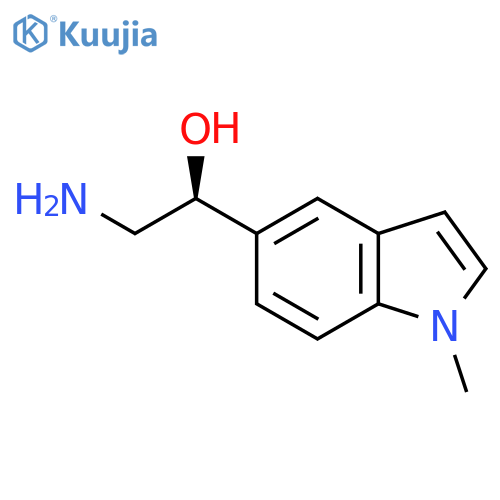 (1S)-2-amino-1-(1-methyl-1H-indol-5-yl)ethan-1-ol structure
