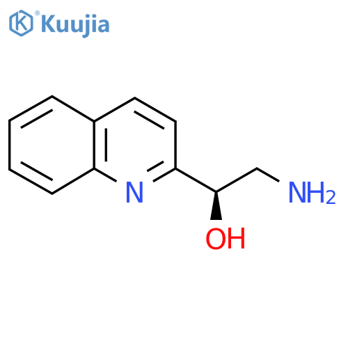 (1R)-2-amino-1-(quinolin-2-yl)ethan-1-ol structure