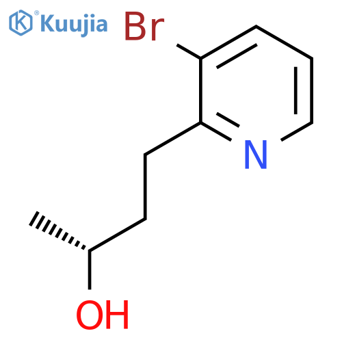 (2R)-4-(3-bromopyridin-2-yl)butan-2-ol structure