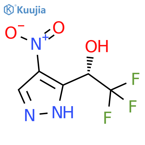 (1S)-2,2,2-trifluoro-1-(4-nitro-1H-pyrazol-3-yl)ethan-1-ol structure