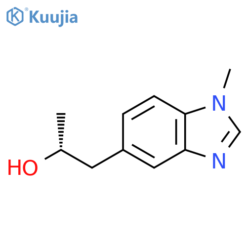 (2R)-1-(1-methyl-1H-1,3-benzodiazol-5-yl)propan-2-ol structure