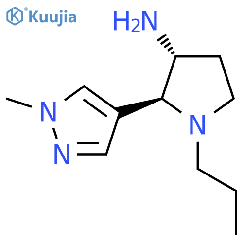 2-(1-methyl-1H-pyrazol-4-yl)-1-propylpyrrolidin-3-amine structure