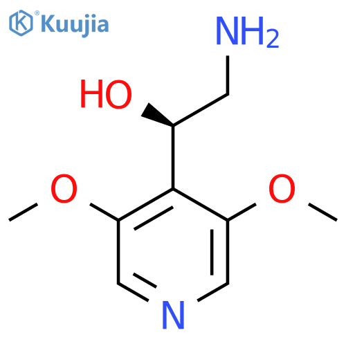 (1R)-2-amino-1-(3,5-dimethoxypyridin-4-yl)ethan-1-ol structure