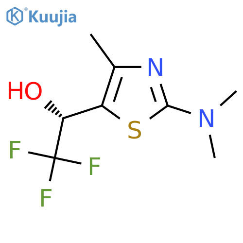 (1S)-1-2-(dimethylamino)-4-methyl-1,3-thiazol-5-yl-2,2,2-trifluoroethan-1-ol structure
