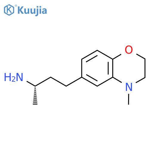 (2S)-4-(4-methyl-3,4-dihydro-2H-1,4-benzoxazin-6-yl)butan-2-amine structure