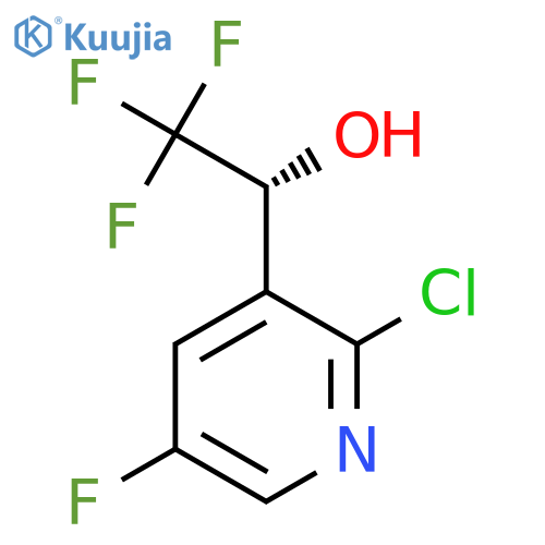 (1R)-1-(2-chloro-5-fluoropyridin-3-yl)-2,2,2-trifluoroethan-1-ol structure