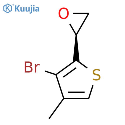 (2S)-2-(3-bromo-4-methylthiophen-2-yl)oxirane structure