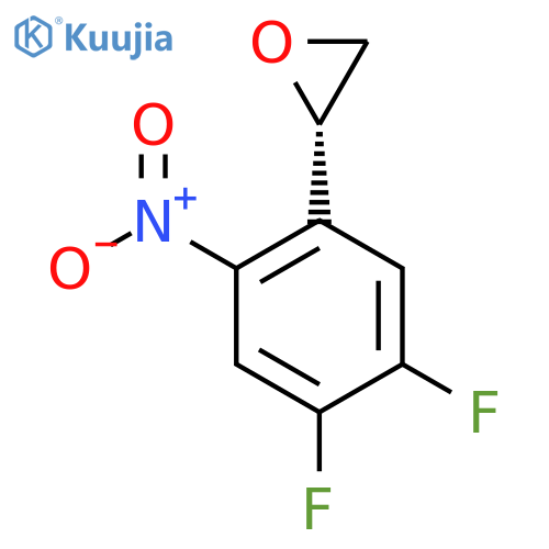 (2S)-2-(4,5-difluoro-2-nitrophenyl)oxirane structure