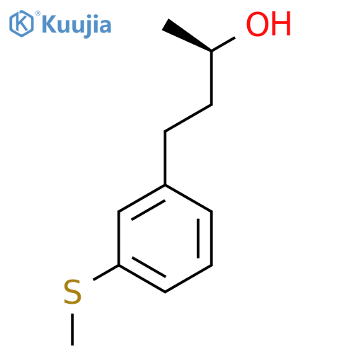 (2R)-4-3-(methylsulfanyl)phenylbutan-2-ol structure