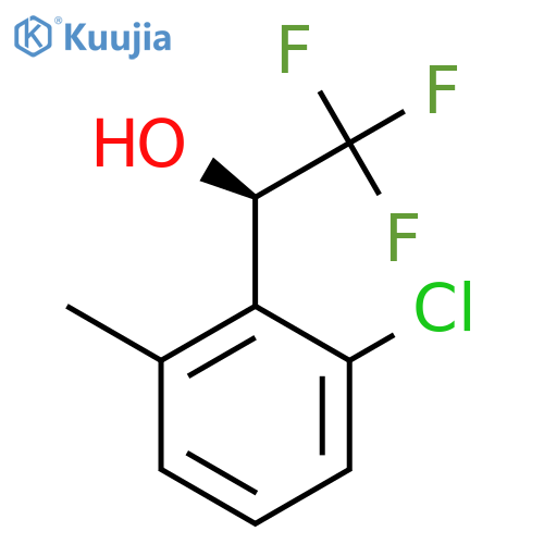 (1R)-1-(2-chloro-6-methylphenyl)-2,2,2-trifluoroethan-1-ol structure