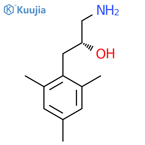 (2R)-1-amino-3-(2,4,6-trimethylphenyl)propan-2-ol structure
