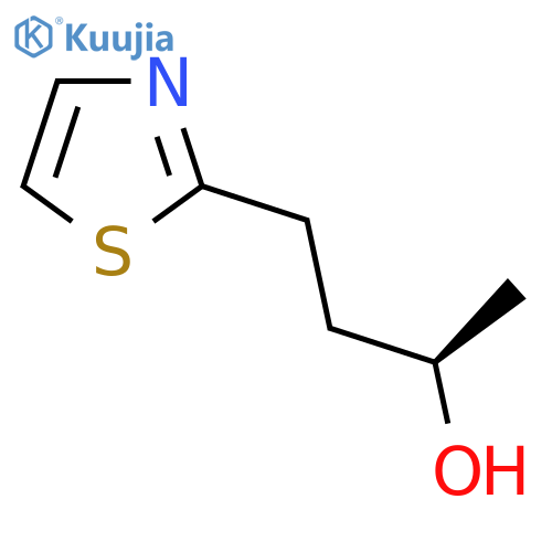 (2R)-4-(1,3-thiazol-2-yl)butan-2-ol structure