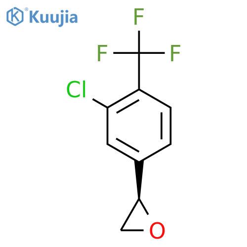 (2R)-2-3-chloro-4-(trifluoromethyl)phenyloxirane structure