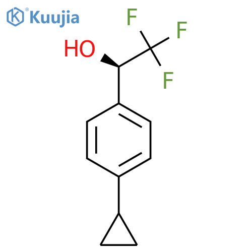 (1R)-1-(4-cyclopropylphenyl)-2,2,2-trifluoroethan-1-ol structure